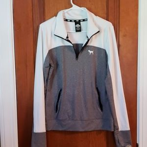 Pink Half-Zip Lightweight Shirt